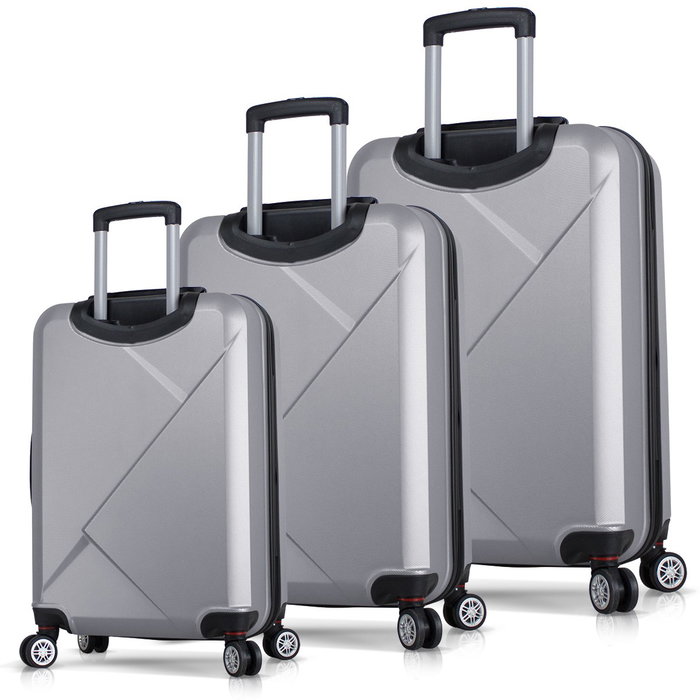 Zoozie Bags Juego de Maletas de 3 Piezas Gris